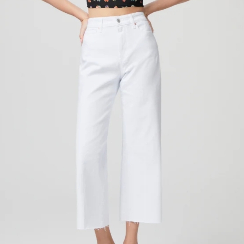 Paige Anessa White Denim High waisted jeans size 31